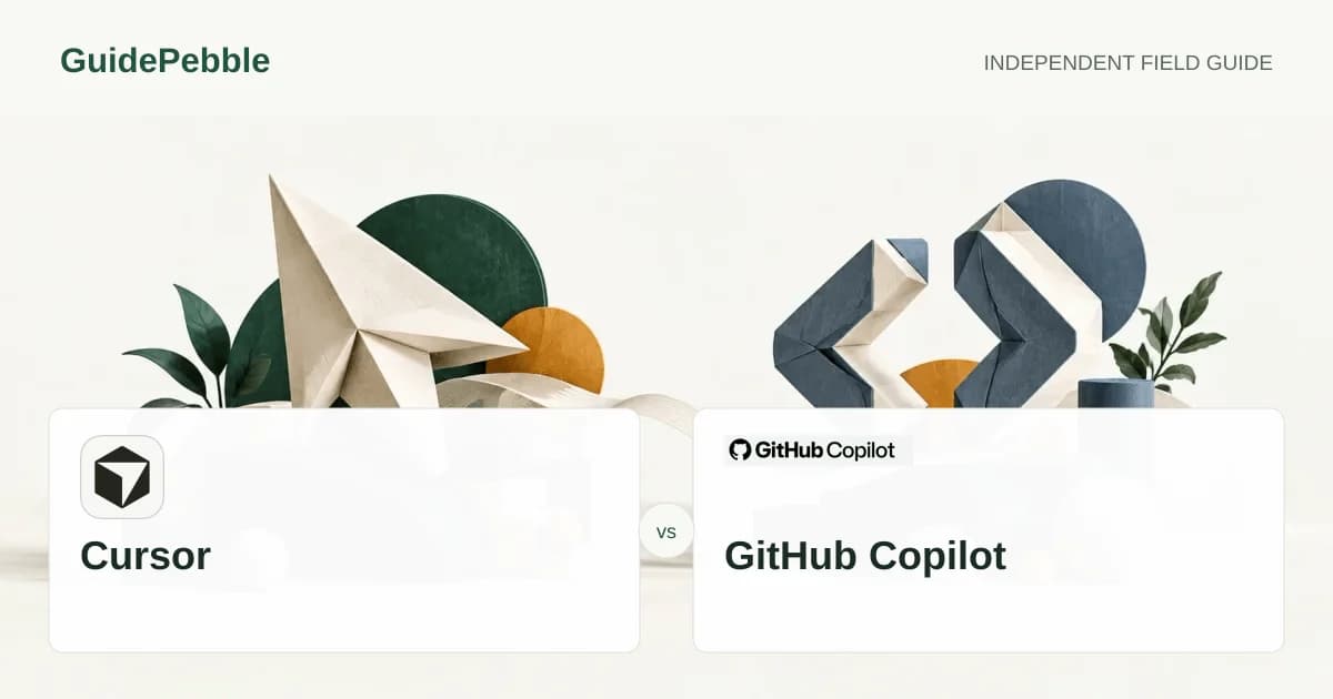Cursor and GitHub Copilot comparison illustration