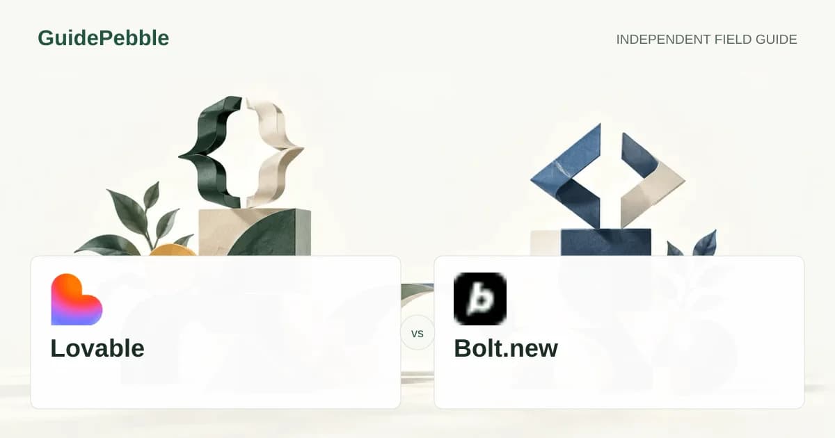 Lovable and Bolt.new comparison illustration