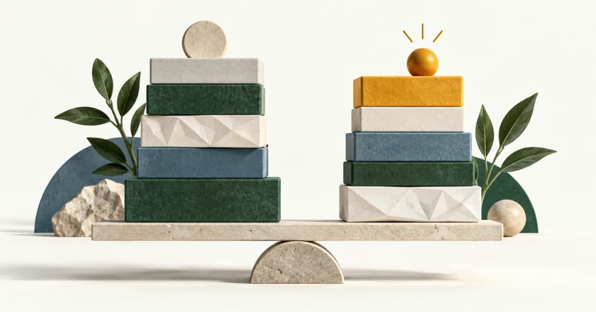 Layered blocks separating cost, profit, and revenue