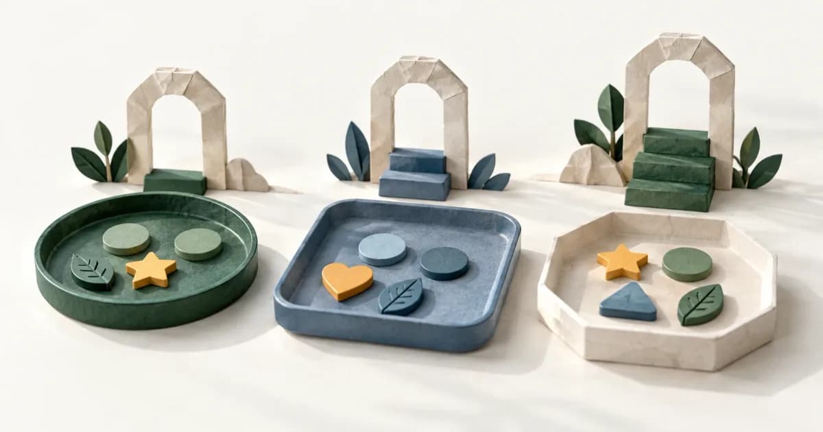 Token trays and a small gateway representing withdrawal thresholds
