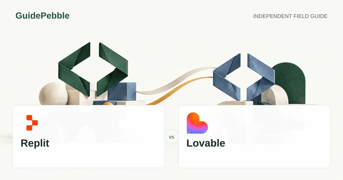 Replit and Lovable comparison illustration
