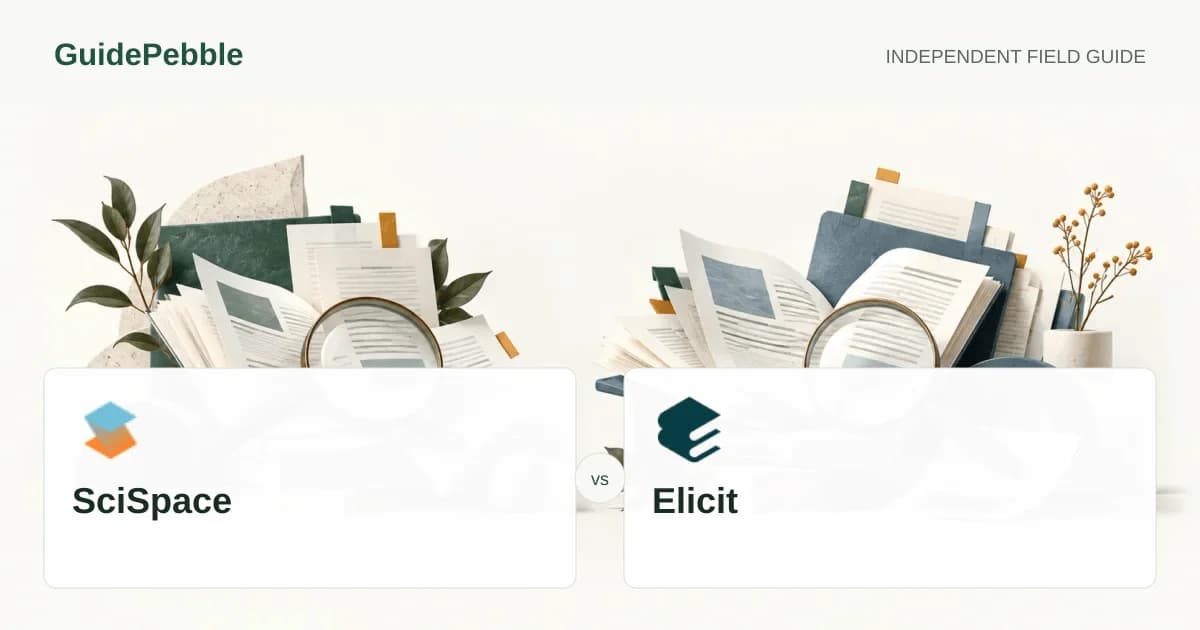 SciSpace and Elicit comparison illustration