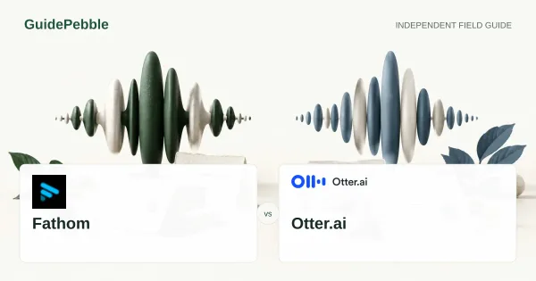 Fathom and Otter.ai comparison illustration