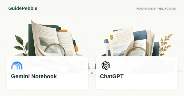 Gemini Notebook and ChatGPT comparison illustration