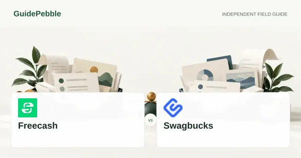 Freecash and Swagbucks comparison illustration
