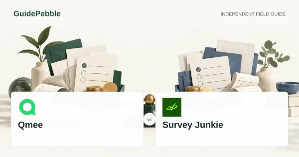 Qmee and Survey Junkie comparison illustration